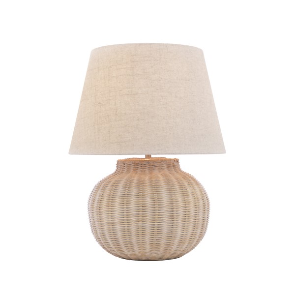 (image for) Laura Ashley Fernhill Table Lamp Matt Cream With Shade